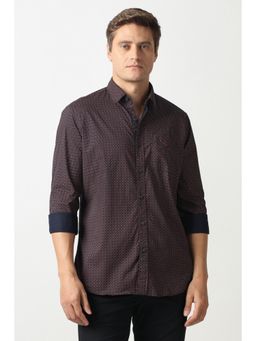 Van Heusen - Navy Blue Printed Shirt