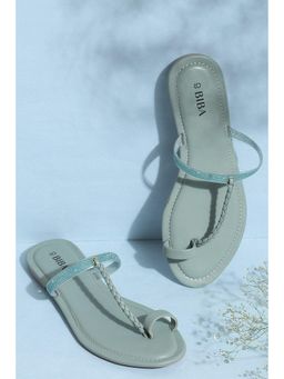 Biba - Embellished Green Flats