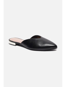 Allen Solly - Women Black Casual Heel Mules