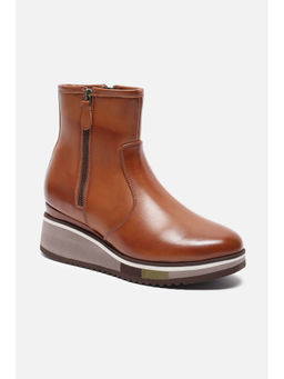 Allen Solly - Women Brown Solid Casual Boots