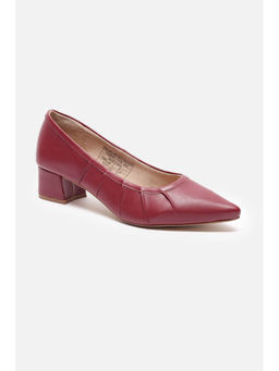 Van Heusen - Women Maroon Block Heels Pumps