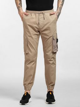Jack & Jones - Beige Mid Rise Cargo Pants