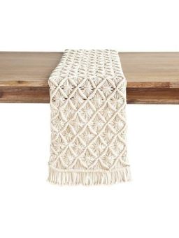 Casa Luna Decor - Jonah Checkered Macrame Table Runner