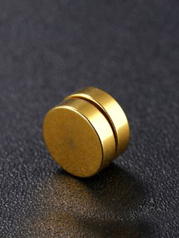 Yellow Chimes - Magnetic Closure No-Piercing 316L Stainless Steel Golden Studs