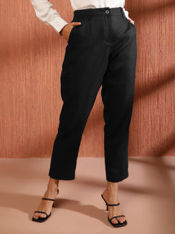 Fabindia - Black Wool Solids Pant
