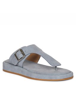 Saint G - Women Viviblu Grey Leather Sandals