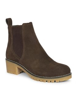 Saint G - Women Viviblu Dark Brown Suede Chelsea Boots