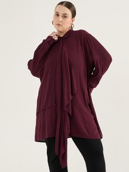 Femmella - Wine Cascade Detail Top