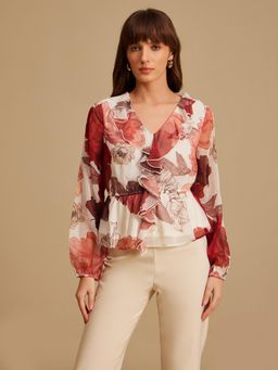 Kazo - Jude Floral Printed Top