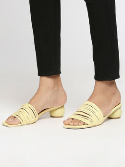 Twenty Dresses by Nykaa Fashion - Yellow Bring You Closer To Style Heels