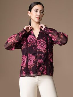 Kazo - Purple Priscilla Top