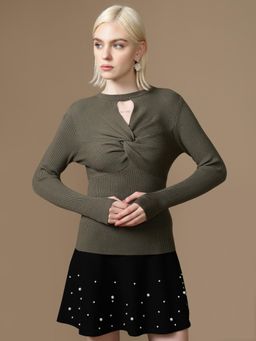 Kazo - Green Twisty Top