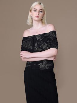 Kazo - Black Aster Top