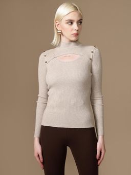 Kazo - Beige Orla Top