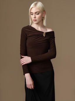 Kazo - Brown Chulo Top