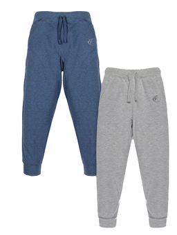 KiddoPanti - Unisex Solid Joggers - Multi-Color (Pack of 2)