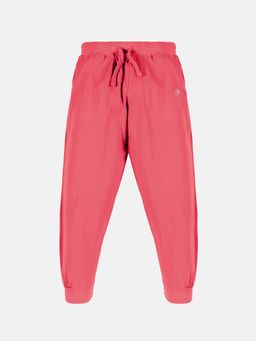 KiddoPanti - Unisex Solid Jogger - Coral