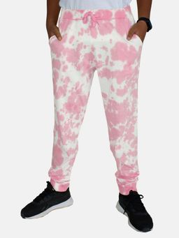 KiddoPanti - Unisex Cloud Effect Tie & Dye Jogger - Pink