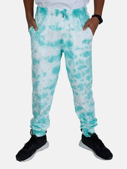KiddoPanti - Unisex Crumple Effect Tie & Dye Jogger - Green