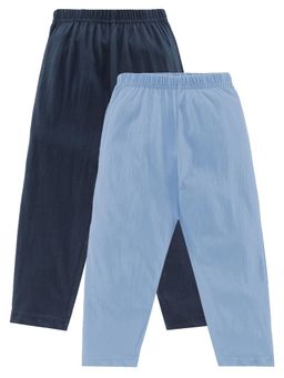 KiddoPanti - Boys Solid Pyjama Pant With Single Pocket - Multi-Color (Pack of 2)
