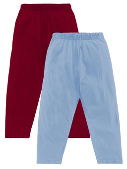 KiddoPanti - Boys Solid Pyjama Pant With Single Pocket - Multi-Color (Pack of 2)