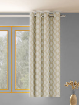 Haus & Kinder - Palm Charm Polyester Single Window Curtain Caramel
