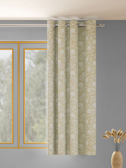 Haus & Kinder - Chateau Rose Cotton Polyester Single Window Curtain Ivory