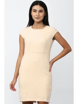 Van Heusen - Women Cream Solid Casual Dress