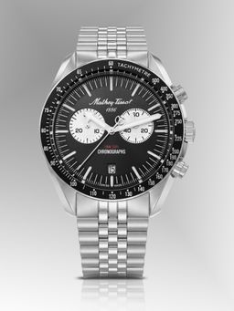 Mathey-Tissot - Swiss Made Quartz Black Dial Analog Watch - H196CHAN (M)