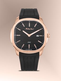 Mathey-Tissot - Swiss Made Quartz Black Dial Analog Watch - H413PLN (M)
