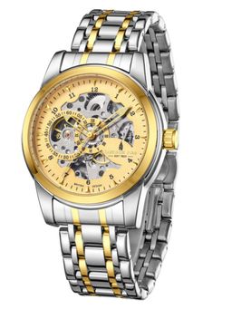 London Fog - Richmond Collection Automatic Mechanical Skeleton Gold Dial Watch - LFM10024 (M)