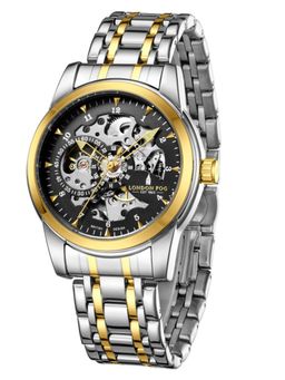 London Fog - Richmond Collection Automatic Mechanical Skeleton Black Dial Watch - LFM10024 (M)