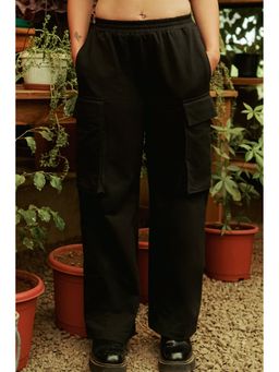FREAKINS - Black Knit Cargo Pants