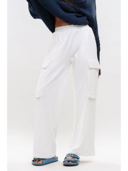 FREAKINS - Knit Off White Cargo Pant