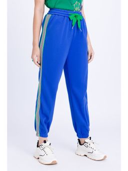 FREAKINS - Side-Striped Blue Joggers