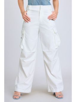 FREAKINS - White Urban Cut Cargo Pant