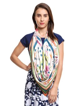 Modarta By Kamakshi - Spring Garden Satin Hijab Square Scarf