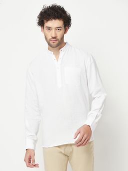 CRIMSOUNE CLUB - Men White Shirt Style Kurta