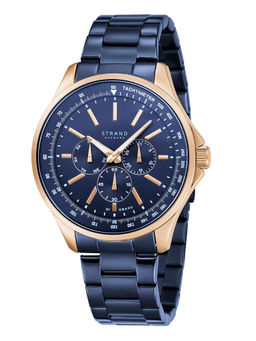 Strand by Obaku - Irving Blue Dial Multifunction Watch For Men (S708GMVLSL)