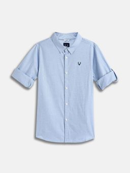 Allen Solly - Boys Blue Slim Fit Casual Shirt