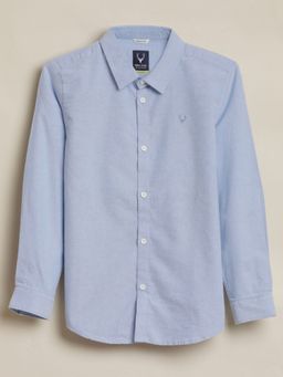 Allen Solly - Boys Blue Regular Fit Solid Casual Shirt