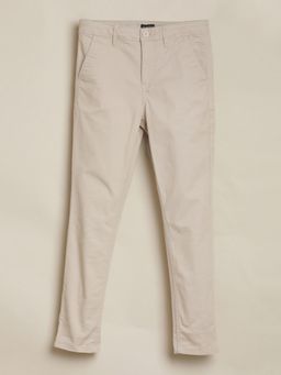 Allen Solly - Boys Beige Slim Fit Solid Trouser