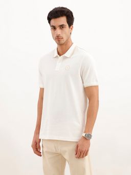 WROGN - White Classic Tipping Collar Polo T-Shirt