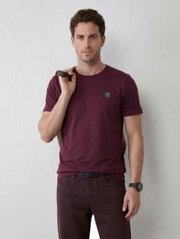 WROGN - Wine Slub Cotton Slim Fit T-Shirt