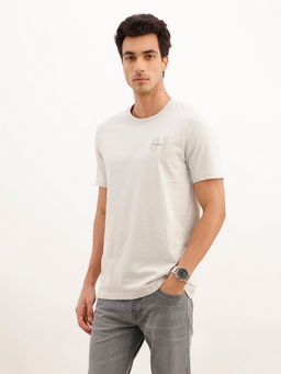 WROGN - Grey Slim Fit Placement T-Shirt