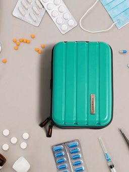 Teakwood - Aqua Green Compact Hard-Shell Organizer