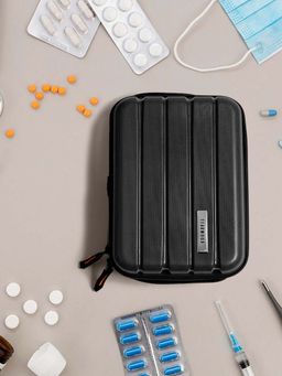 Teakwood - Black Compact Hard-Shell Organizer