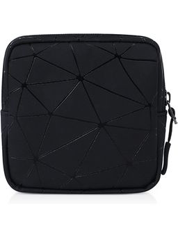 House of Quirk - black Sanitary Napkin Storage Bag Portable Pads With Zipper Pouch