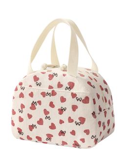 House of Quirk - Red Lunch Bag Tote Bag for Women Printed Lunch Bag for Office School