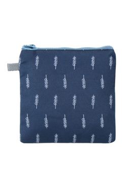 House of Quirk - Naby Blue Sanitary Napkin Storage Bag Menstrual Pad Bag with Zipper for Girls